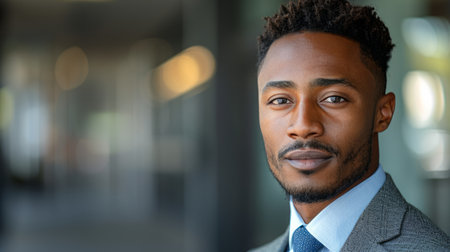 A man wearing a formal suit and tie strikes a pose for a picture, exuding confidence and professionalism.の素材