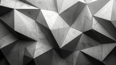 A black and white abstract design featuring intricate patterns and shapes creating a visually striking composition.の素材