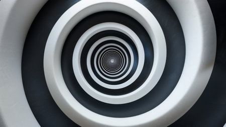 A black and white circular object captured in detail.の素材