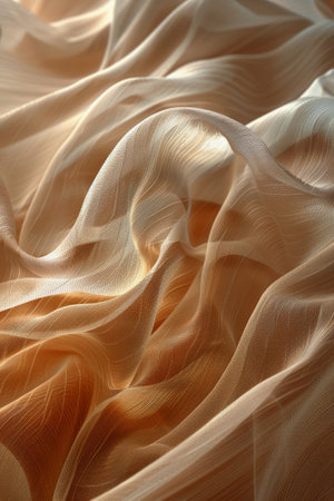 Detailed close up view of a white fabric showing the texture and fibers up close.の素材