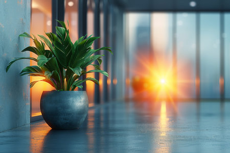 A bowl filled with apples and a cup placed on a wooden table.の素材