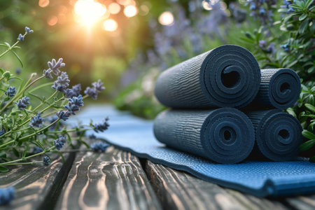 Detailed view of a black object amidst greenery in a garden setting.の素材