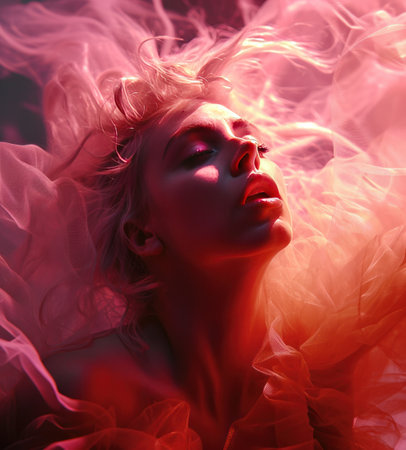 new image of the singer lady gaga by night.の素材