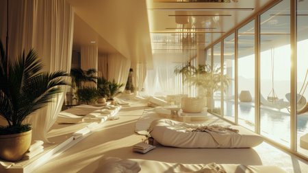 spa treatments and treatments that can be provided at home.の素材