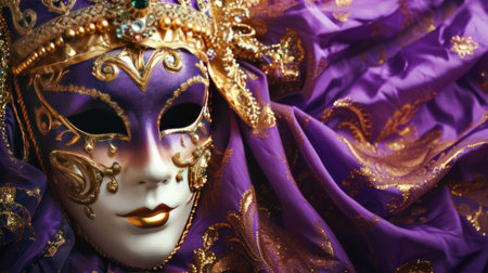 carnival poster template with large copy space for text.の素材