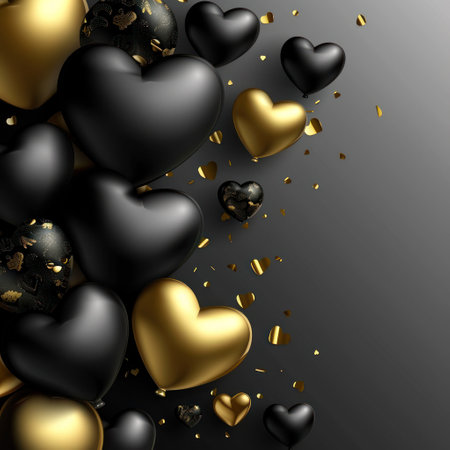 valentine's day poster template with large copy space for text.の素材