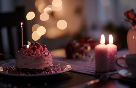 birthday card screenshot thumbnail with birthday candles and balloons...の素材