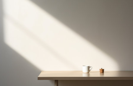 white wall with light in the room.の素材