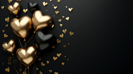 valentine's day poster template with large copy space for text.の素材