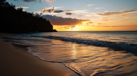 Lovers' Beach Sunset.の素材