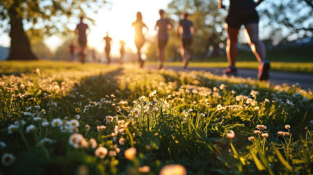 Spring Fitness in the Park.の素材