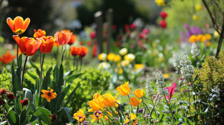 Springtime Gardening Delight.の素材