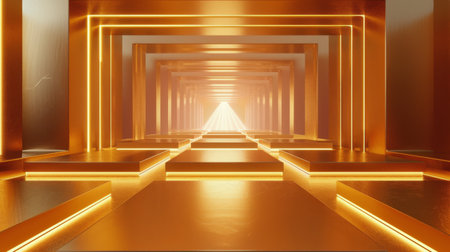 A room with a yellow curtain and a wooden table.の素材