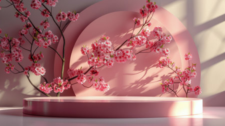 A tree grows inside a vase placed on a windowsill, illuminated by natural light entering through the window.の素材