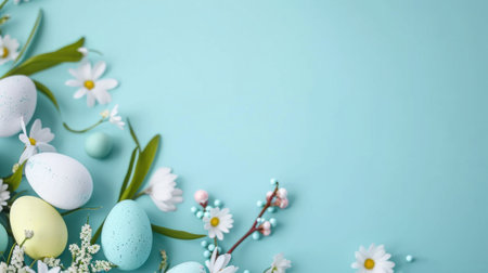 easter sale concept background with copy space.の素材