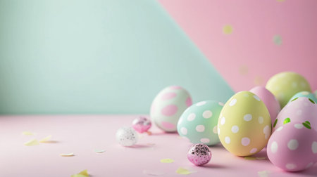easter sale concept background with copy space.の素材
