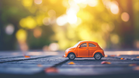 car rental advertising background with copy space.の素材