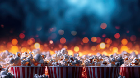 Cinema advertising background with copy space.の素材