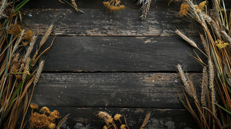 Farm advertising background with copy space.の素材