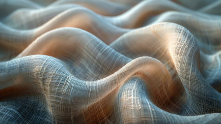 This close up view shows a detailed texture of white fabric. The fibers are tightly woven, creating a smooth and uniform surface. Light subtly reflects off the fabric, highlighting its softness and cleanliness.の素材
