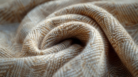 This close up view shows a detailed texture of white fabric. The fibers are tightly woven, creating a smooth and uniform surface. Light subtly reflects off the fabric, highlighting its softness and cleanliness.の素材