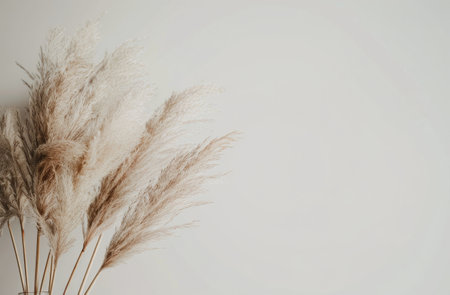 A detailed view of a vase containing a green plant, showing the intricate leaves and delicate textures.の素材