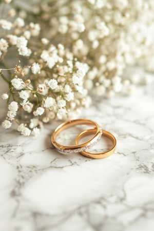 Wedding agency advertisment background with copy space.の素材