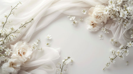 Wedding agency advertisment background with copy space.の素材