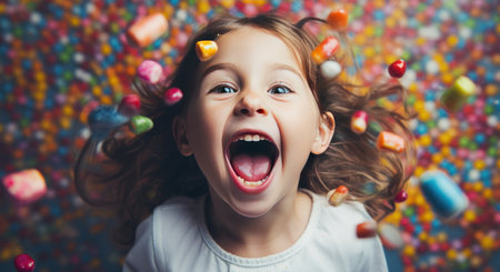 the food and confectionery industry may be trying to stop kids from eating candy.の素材