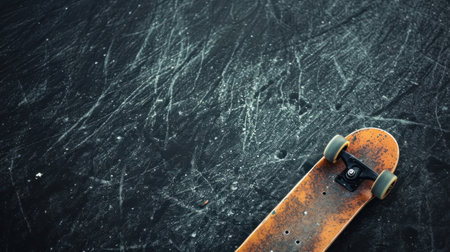 Skate advertising background with copy space.の素材