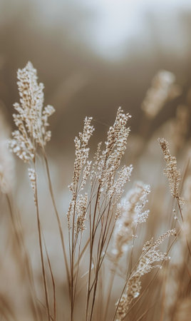 Detailed view of a plant with out-of-focus background, showing intricate textures and patterns.の素材