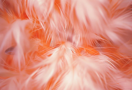 an orange fur texture close up, digital manipulation.の素材