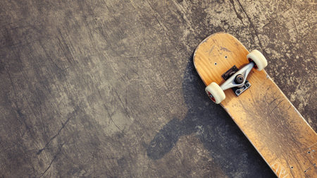 Skate advertising background with copy space.の素材