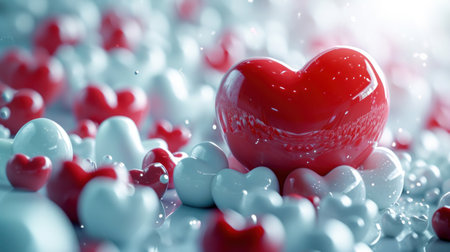 heart love wallpaper and background.の素材