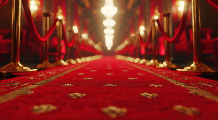 red carpet crowd.の素材