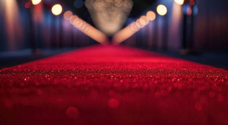 the red carpet at the Hollywood premiere.の素材