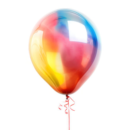 colored balloon isolated.の素材