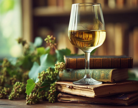 the perfect glass of white wine.の素材