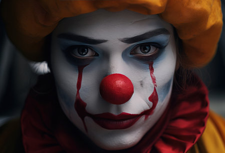 clown face for beauty.の素材