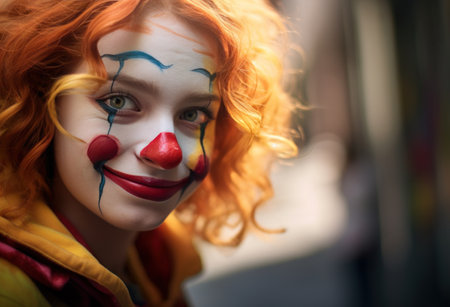 clown face for beauty.の素材