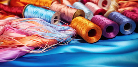 multicolor threads is a major issue in the textile industry.の素材