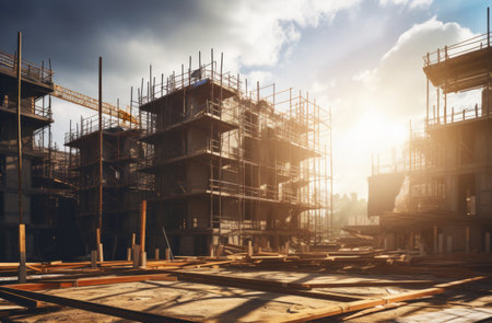 a construction site under construction.の素材