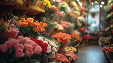 A cluster of pink flowers set against a pink background, showing a vibrant and harmonious color scheme.の素材