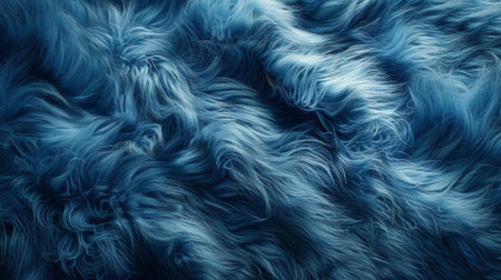 Detailed close-up of the vibrant blue feathers of a bird, showing intricate patterns and textures.の素材