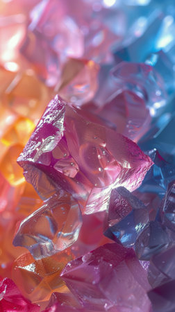 Assorted rocks of different shapes and hues are placed on a flat surface.の素材