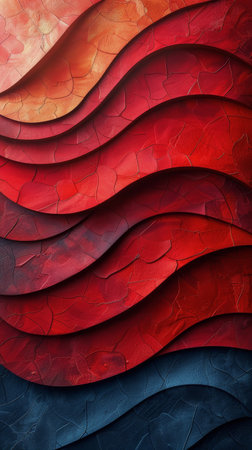 Swirling red and yellow colors with stars scattered throughout the background.の素材