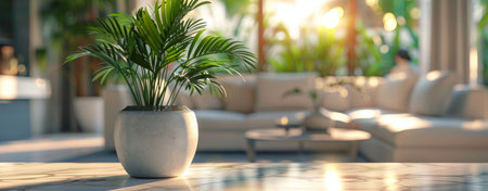 A young woman with a tennis racket in hand, poised for a match on the court.の素材