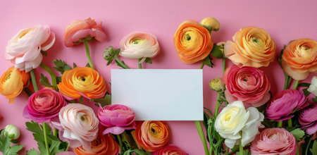 A beautiful arrangement of pink and purple peonies and other flowers on a lavender background.の素材