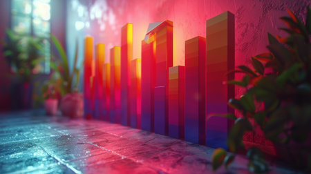 The image shows a wall covered with a crowd of vibrant and colorful bars.の素材