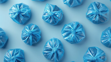 A cluster of tiny yellow chicks huddled closely, sitting next to each other in a row.の素材